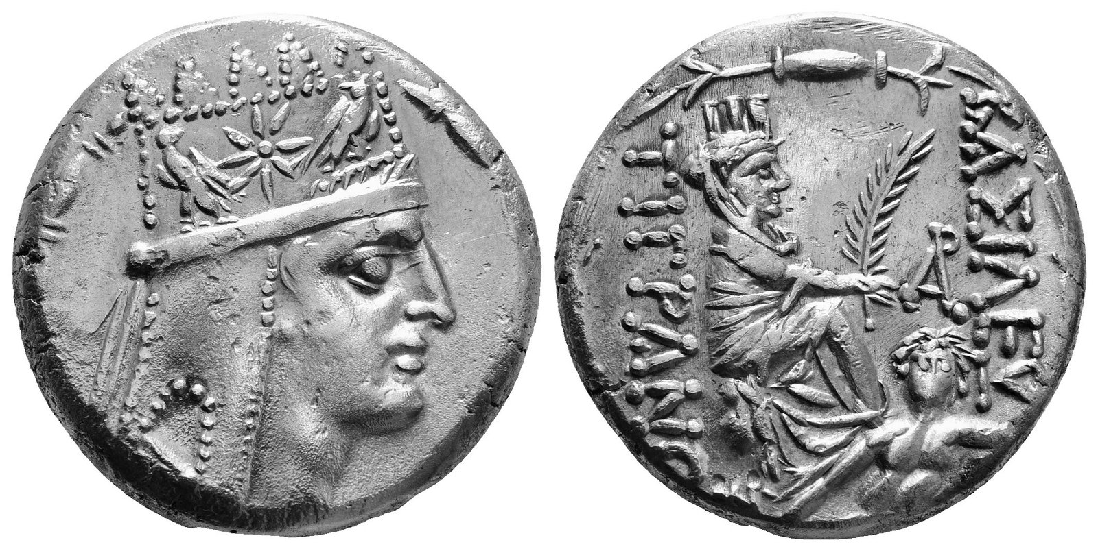 KINGS OF ARMENIA. Tigranes II (95-56). Tetradrachm